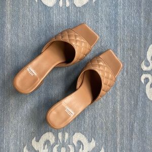 Jeffrey Campbell Tan Quilted Heels 8